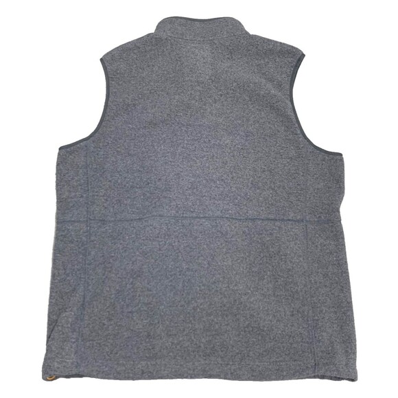 LL Bean Vest Mens Mountain Classic Fleece  XL Tall Gray Full Zip Outdoor - Picture 3 of 8